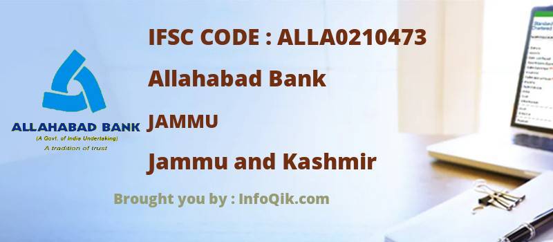 Allahabad Bank Jammu, Jammu and Kashmir - IFSC Code