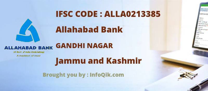 Allahabad Bank Gandhi Nagar, Jammu and Kashmir - IFSC Code