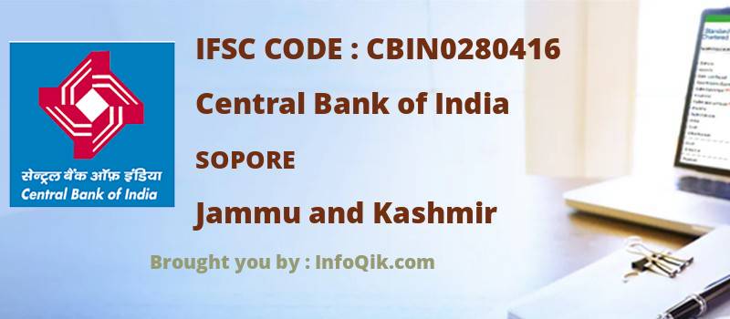 Central Bank of India Sopore, Jammu and Kashmir - IFSC Code