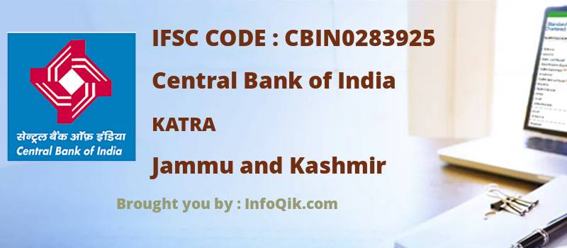 Central Bank of India Katra, Jammu and Kashmir - IFSC Code