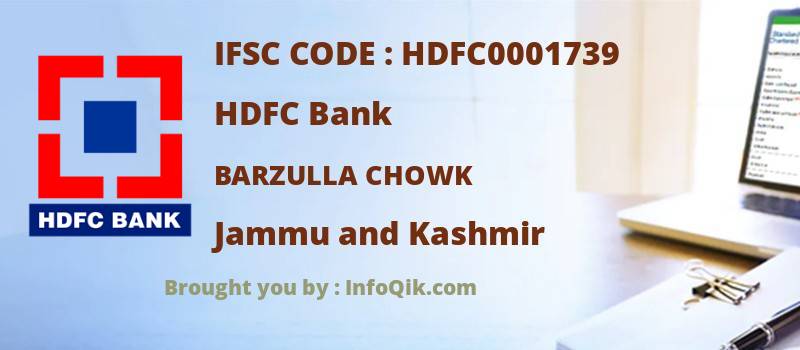 HDFC Bank Barzulla Chowk, Jammu and Kashmir - IFSC Code