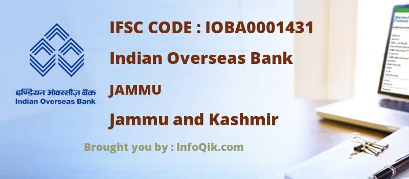 Indian Overseas Bank Jammu, Jammu and Kashmir - IFSC Code