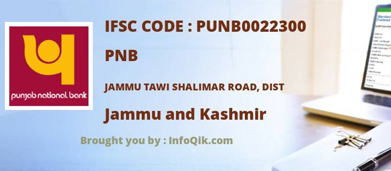 PNB Jammu Tawi Shalimar Road, Dist, Jammu and Kashmir - IFSC Code