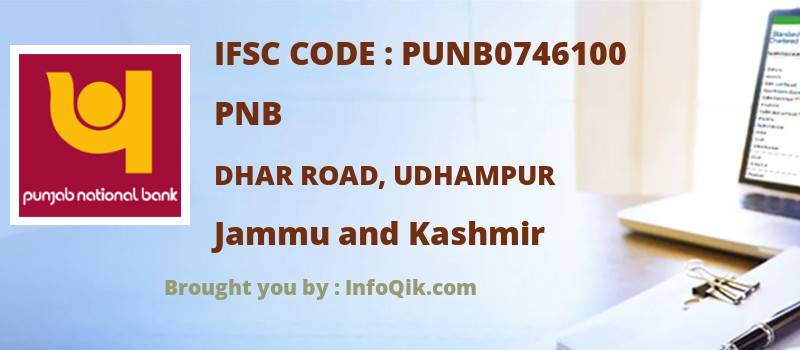 PNB Dhar Road, Udhampur, Jammu and Kashmir - IFSC Code