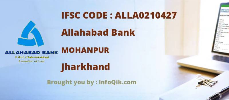 Allahabad Bank Mohanpur, Jharkhand - IFSC Code