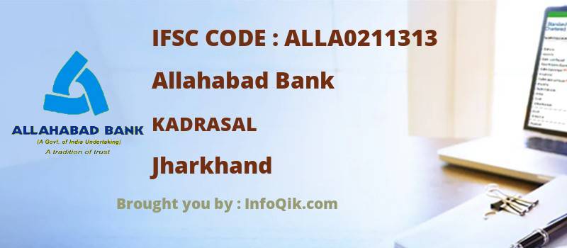 Allahabad Bank Kadrasal, Jharkhand - IFSC Code