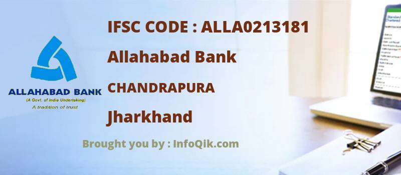 Allahabad Bank Chandrapura, Jharkhand - IFSC Code