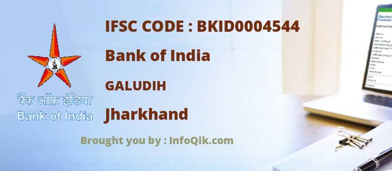 Bank of India Galudih, Jharkhand - IFSC Code