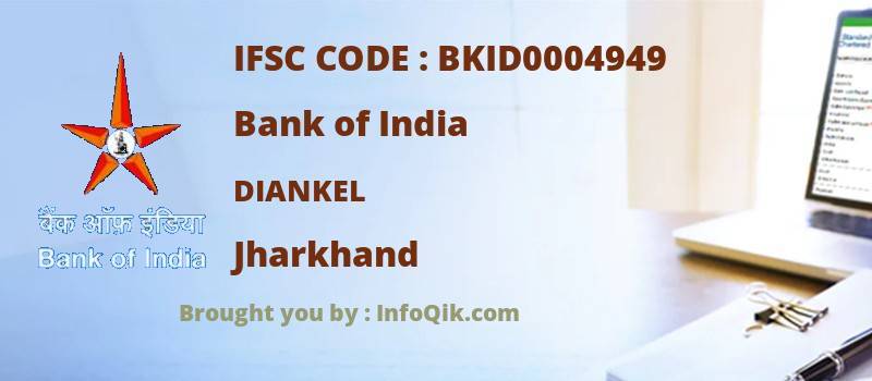 Bank of India Diankel, Jharkhand - IFSC Code