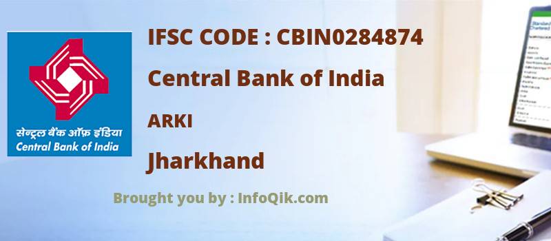 Central Bank of India Arki, Jharkhand - IFSC Code