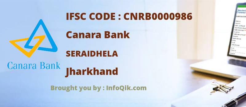 Canara Bank Seraidhela, Jharkhand - IFSC Code