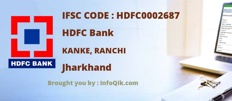 HDFC Bank Kanke, Ranchi, Jharkhand - IFSC Code