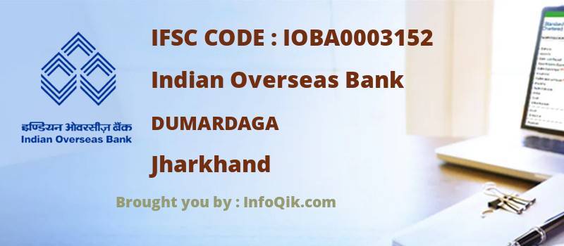 Indian Overseas Bank Dumardaga, Jharkhand - IFSC Code