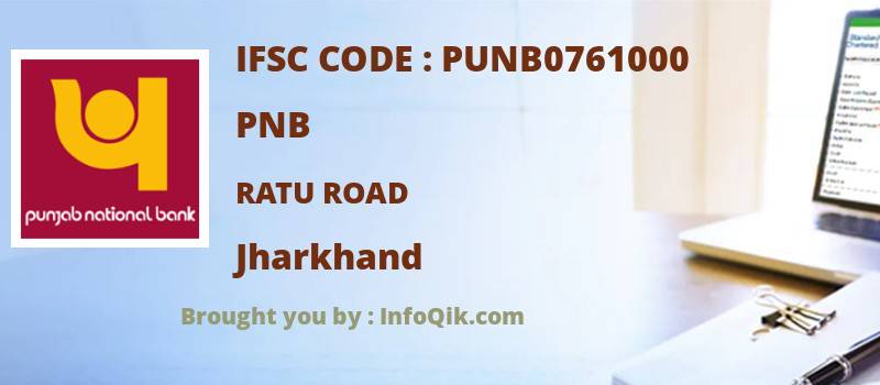 PNB Ratu Road, Jharkhand - IFSC Code