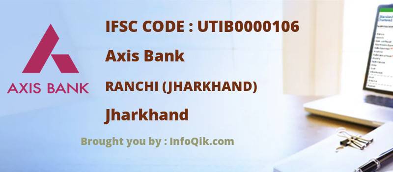 Axis Bank Ranchi (jharkhand), Jharkhand - IFSC Code