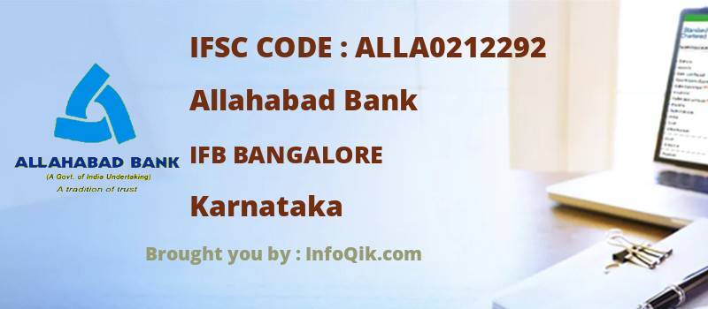 Allahabad Bank Ifb Bangalore, Karnataka - IFSC Code