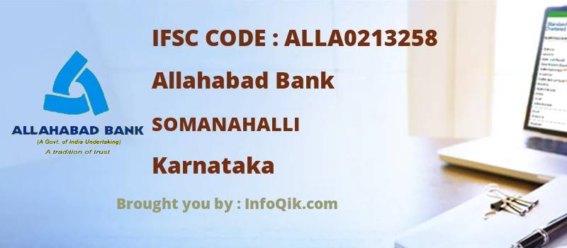 Allahabad Bank Somanahalli, Karnataka - IFSC Code