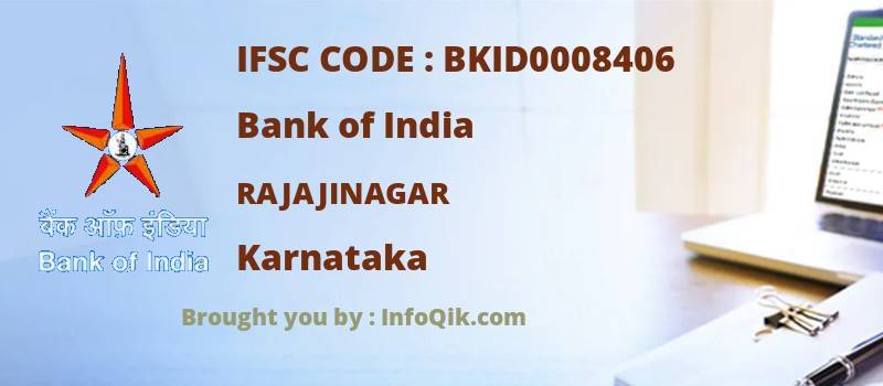 Bank of India Rajajinagar, Karnataka - IFSC Code