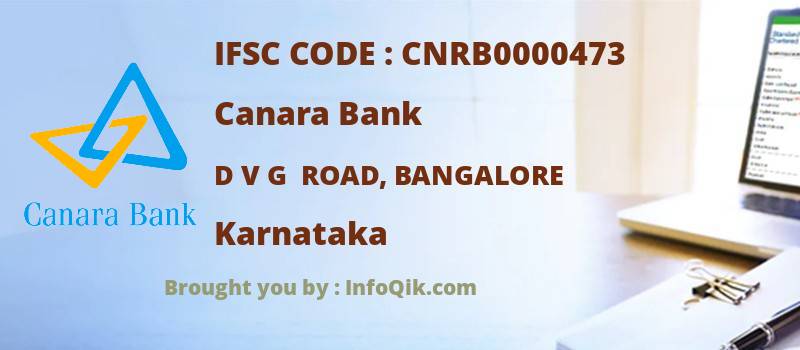 Canara Bank D V G  Road, Bangalore, Karnataka - IFSC Code