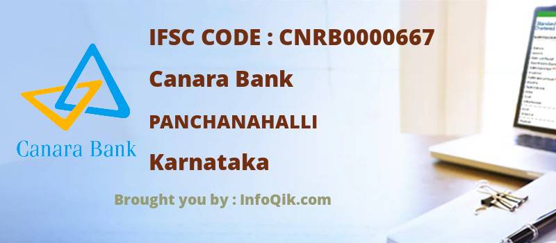 Canara Bank Panchanahalli, Karnataka - IFSC Code