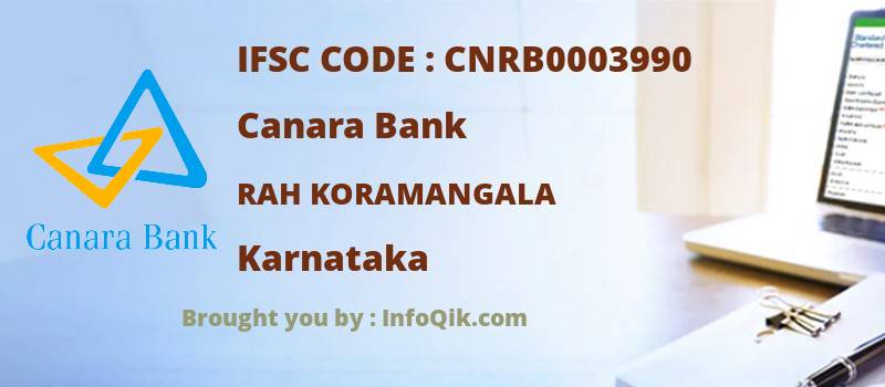 Canara Bank Rah Koramangala, Karnataka - IFSC Code
