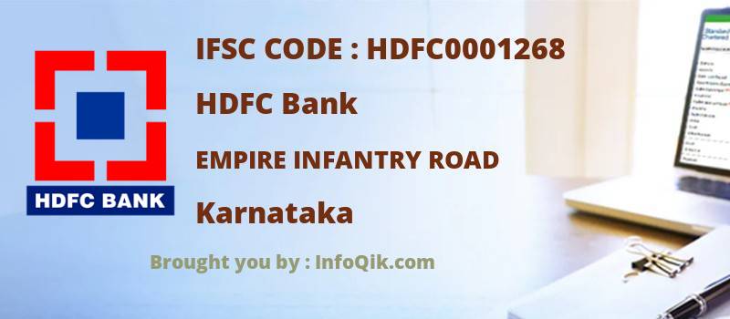 HDFC Bank Empire Infantry Road, Karnataka - IFSC Code