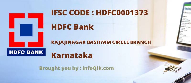 HDFC Bank Rajajinagar Bashyam Circle Branch, Karnataka - IFSC Code