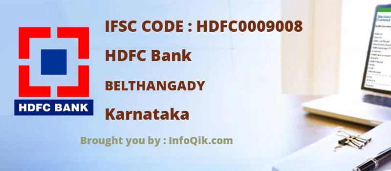 HDFC Bank Belthangady, Karnataka - IFSC Code