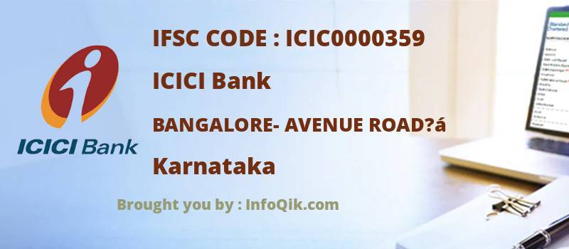 ICICI Bank Bangalore- Avenue Road?á, Karnataka - IFSC Code