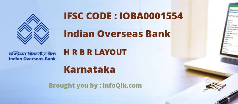 Indian Overseas Bank H R B R Layout, Karnataka - IFSC Code