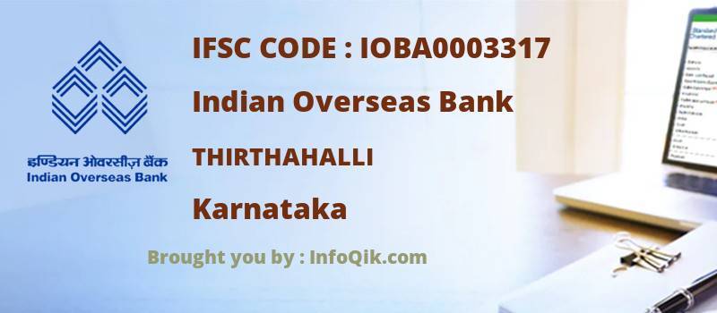 Indian Overseas Bank Thirthahalli, Karnataka - IFSC Code