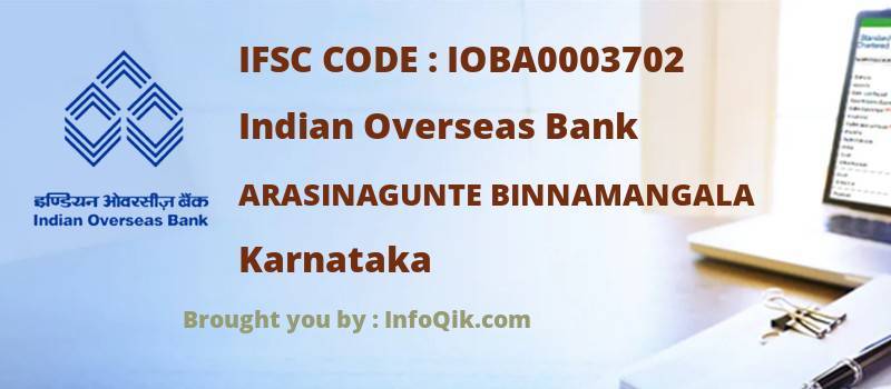 Indian Overseas Bank Arasinagunte Binnamangala, Karnataka - IFSC Code