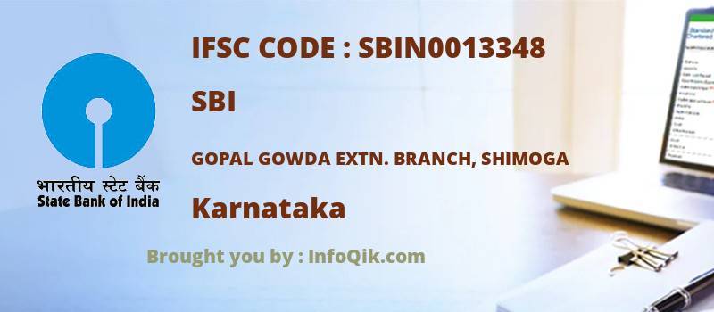 SBI Gopal Gowda Extn. Branch, Shimoga, Karnataka - IFSC Code