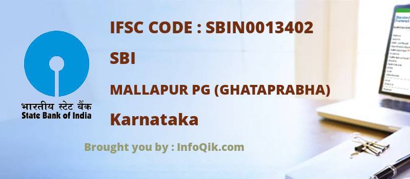 SBI Mallapur Pg (ghataprabha), Karnataka - IFSC Code