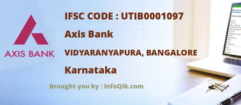 Axis Bank Vidyaranyapura, Bangalore, Karnataka - IFSC Code