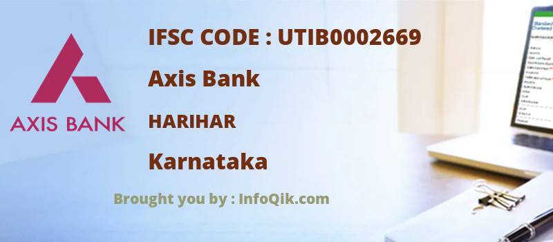 Axis Bank Harihar, Karnataka - IFSC Code