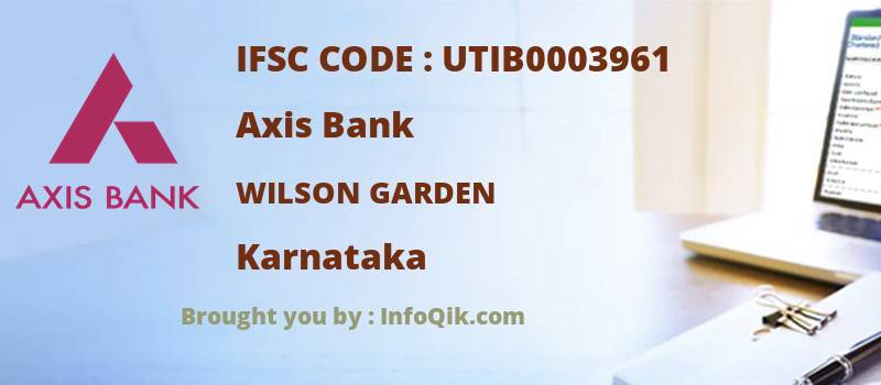 Axis Bank Wilson Garden, Karnataka - IFSC Code