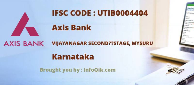 Axis Bank Vijayanagar Second??stage, Mysuru, Karnataka - IFSC Code