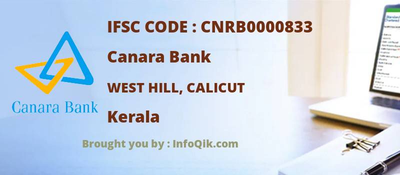 Canara Bank West Hill, Calicut, Kerala - IFSC Code