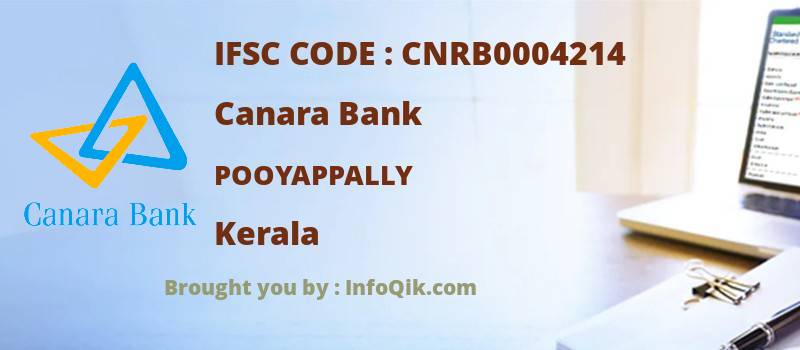 Canara Bank Pooyappally, Kerala - IFSC Code