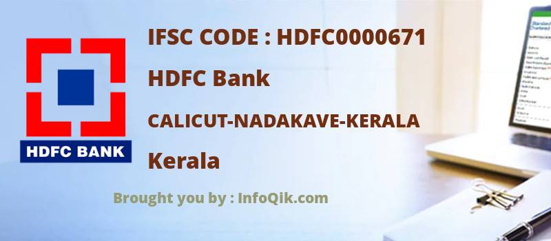 HDFC Bank Calicut-nadakave-kerala, Kerala - IFSC Code