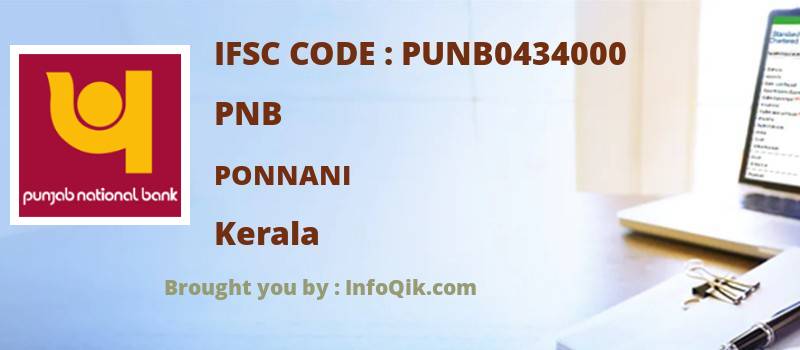 PNB Ponnani, Kerala - IFSC Code