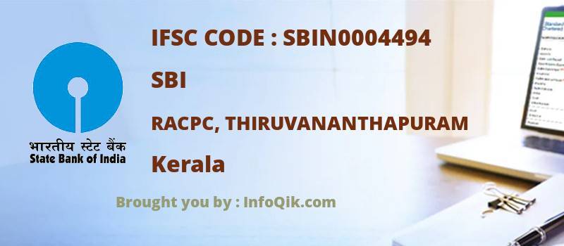 SBI Racpc, Thiruvananthapuram, Kerala - IFSC Code