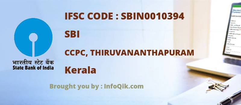 SBI Ccpc, Thiruvananthapuram, Kerala - IFSC Code