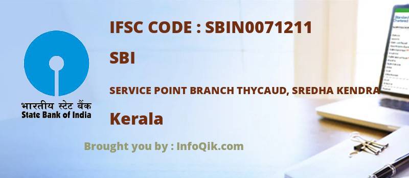 SBI Service Point Branch Thycaud, Sredha Kendra, Kerala - IFSC Code