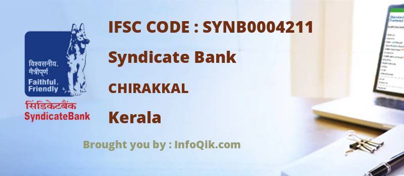 Syndicate Bank Chirakkal, Kerala - IFSC Code