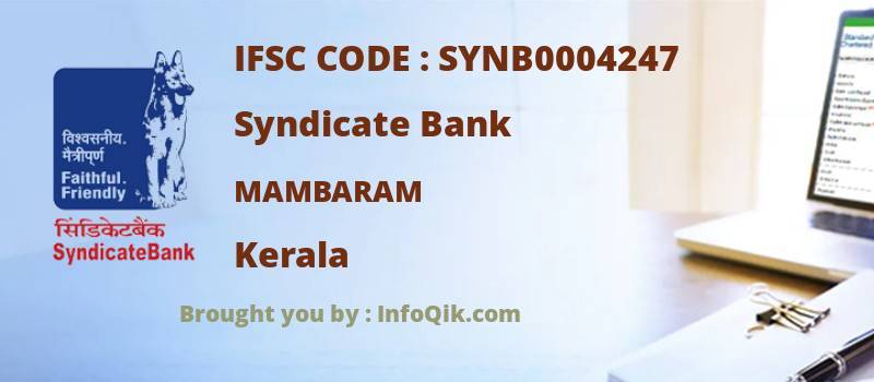 Syndicate Bank Mambaram, Kerala - IFSC Code