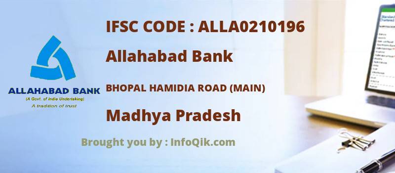 Allahabad Bank Bhopal Hamidia Road (main), Madhya Pradesh - IFSC Code