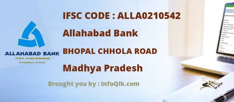 Allahabad Bank Bhopal Chhola Road, Madhya Pradesh - IFSC Code