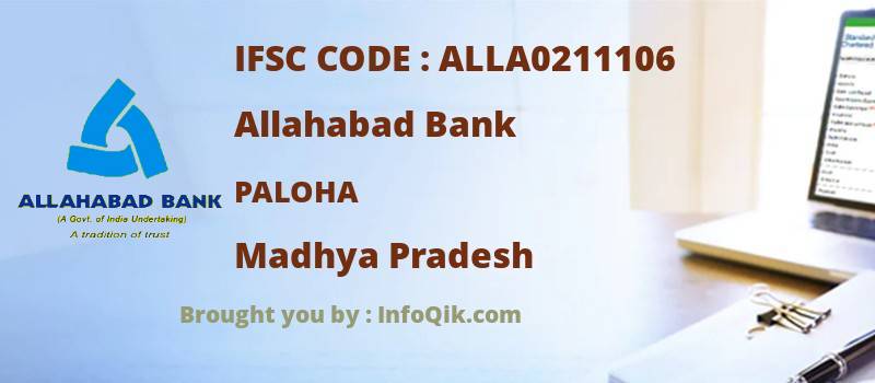 Allahabad Bank Paloha, Madhya Pradesh - IFSC Code